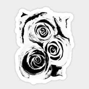 Abstract Rosey Roses Sticker